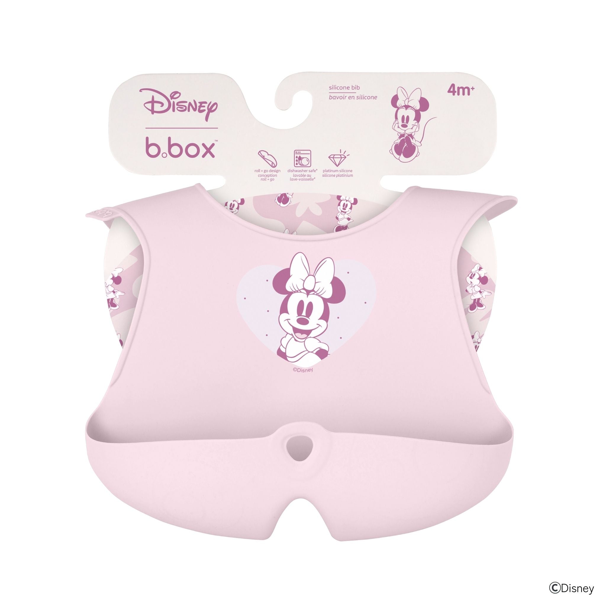 【New】ディズニーシリコンビブ/Disney Silicone Bib - Minnie Soft