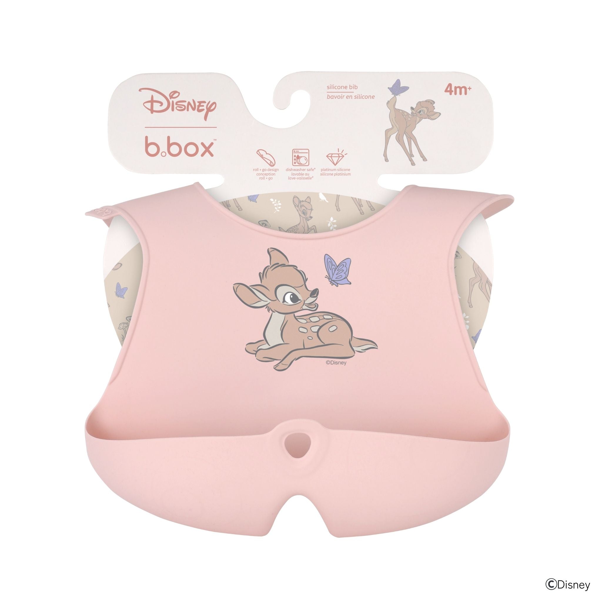 【New】ディズニーシリコンビブ/Disney Silicone Bib - Bambi