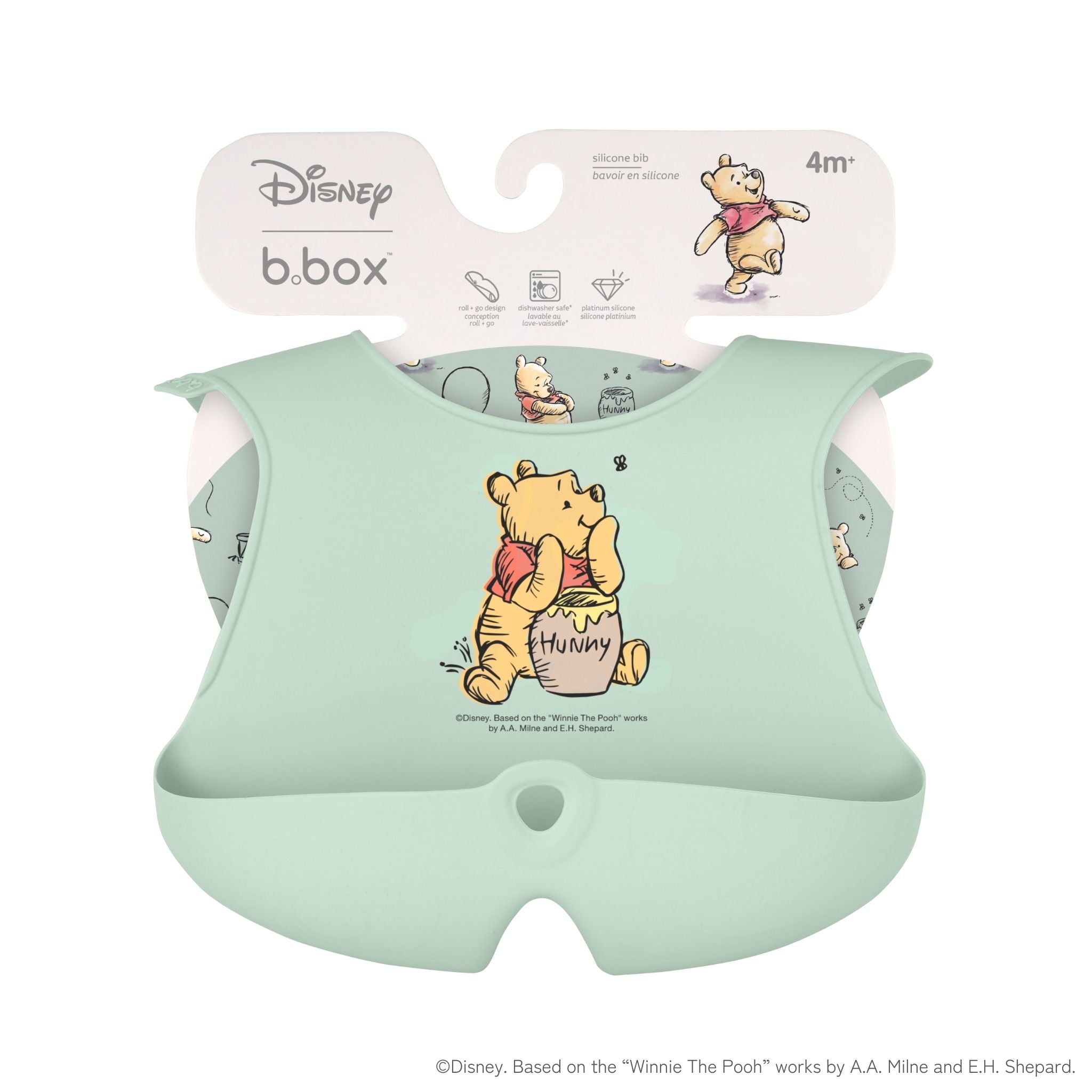 【発売開始前】ディズニーシリコンビブ/Disney Silicone Bib - Winnie the Pooh
