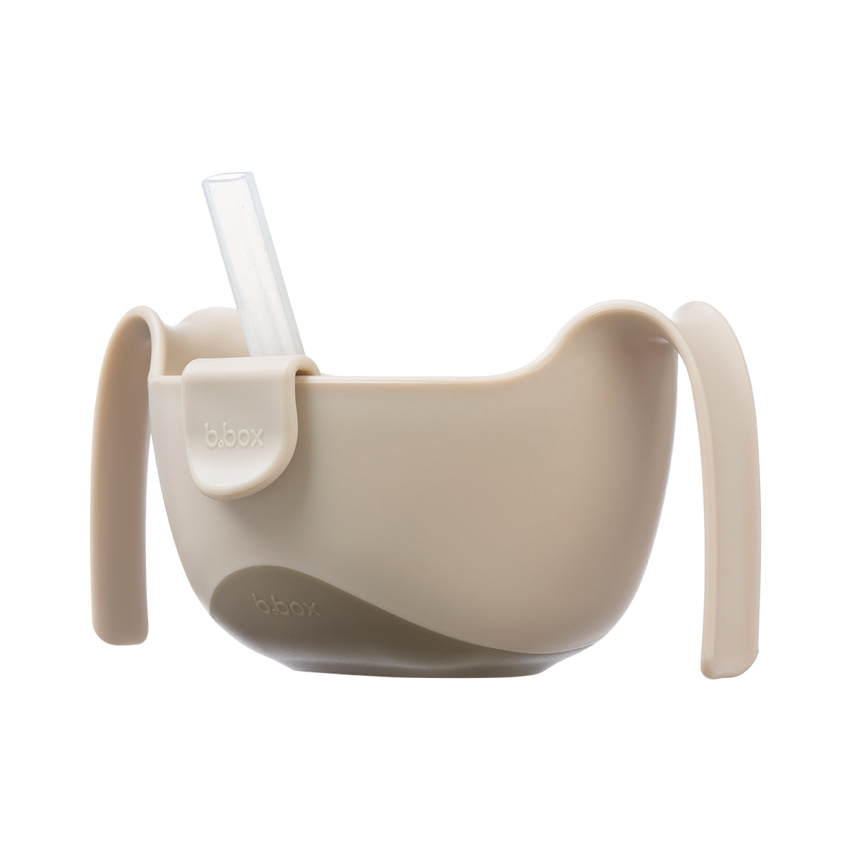 シップスナックボウル（蓋・取手付きお食事ボウル） latte　ストロー付き