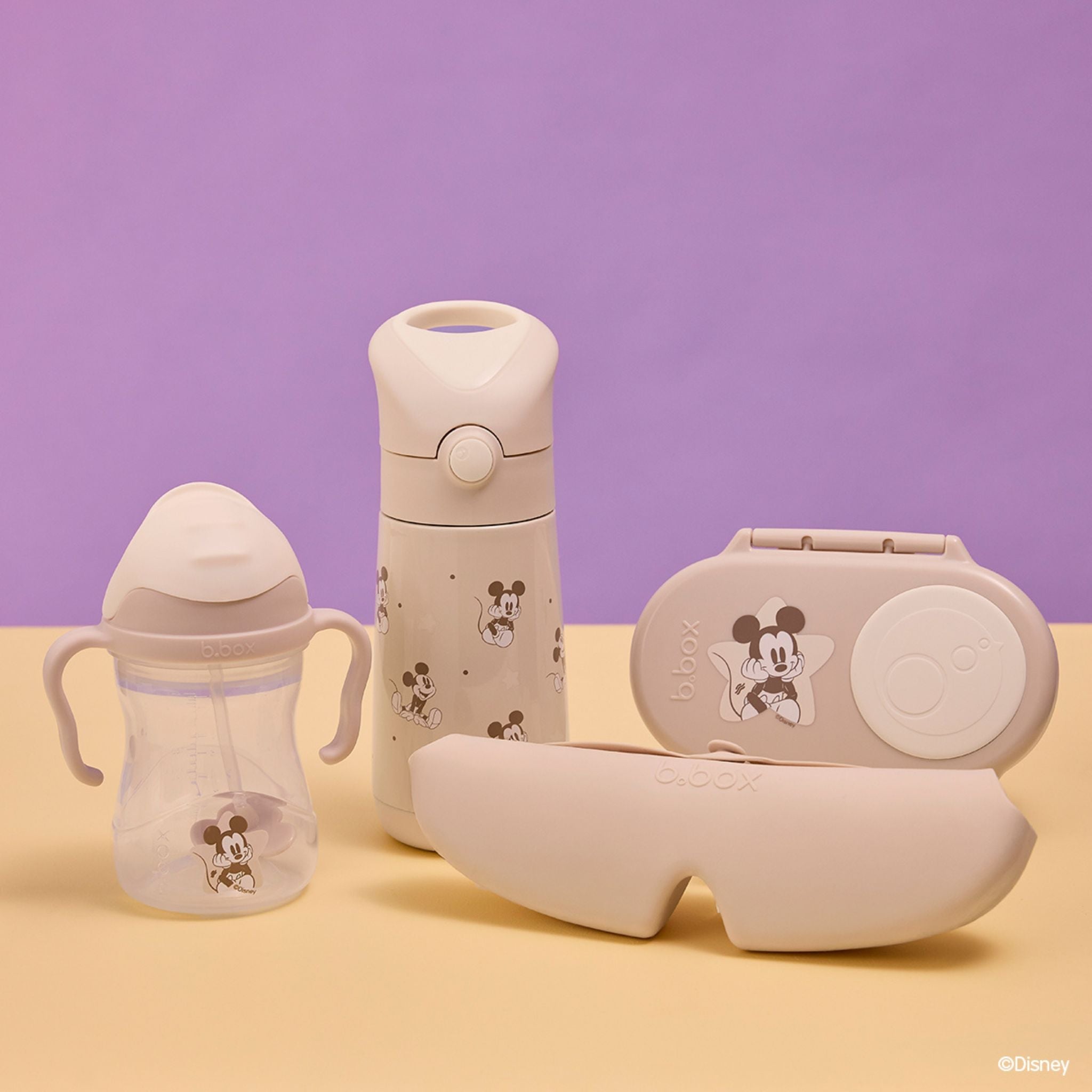 New】ディズニーシリコンビブ/Disney Silicone Bib - Mickey Soft
