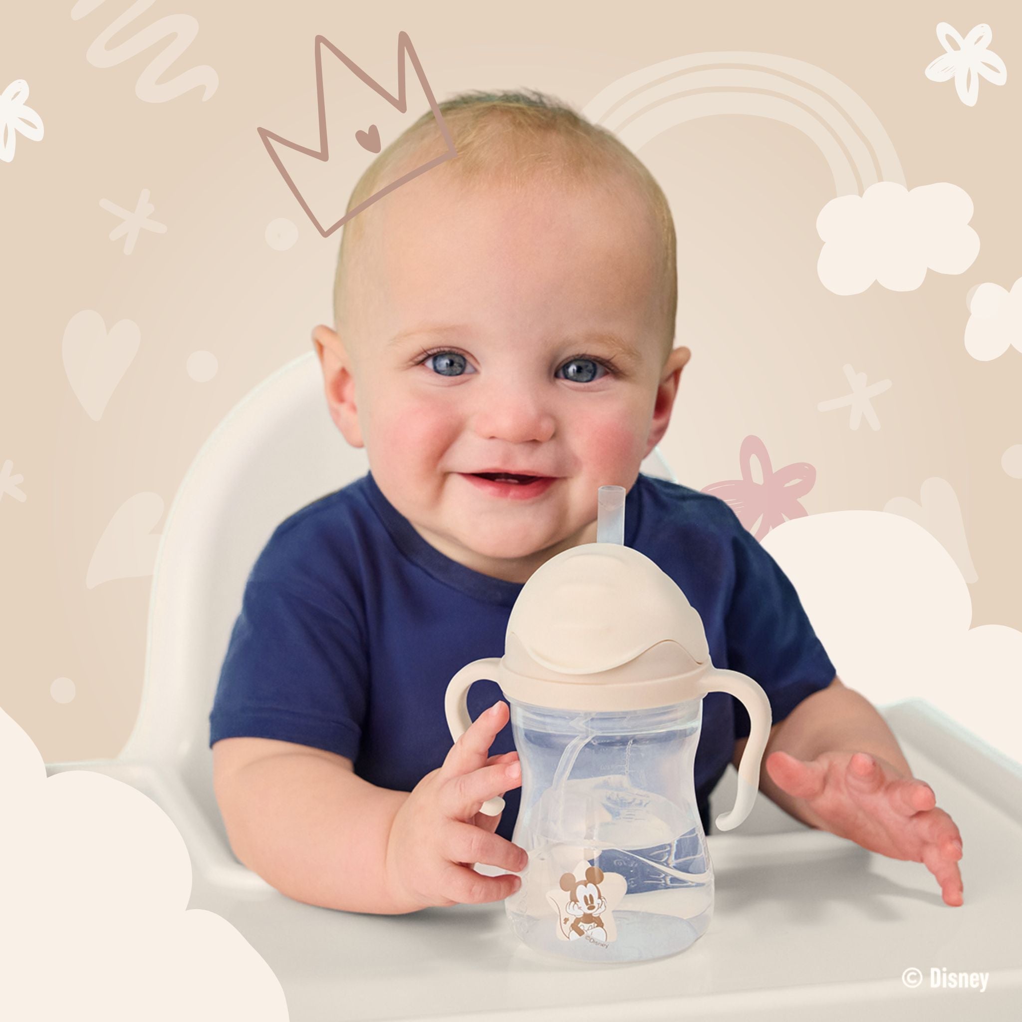 【発売開始前】ディズニーシッピーカップ（ストローマグ）/Disney Sippy cup - Mickey Soft