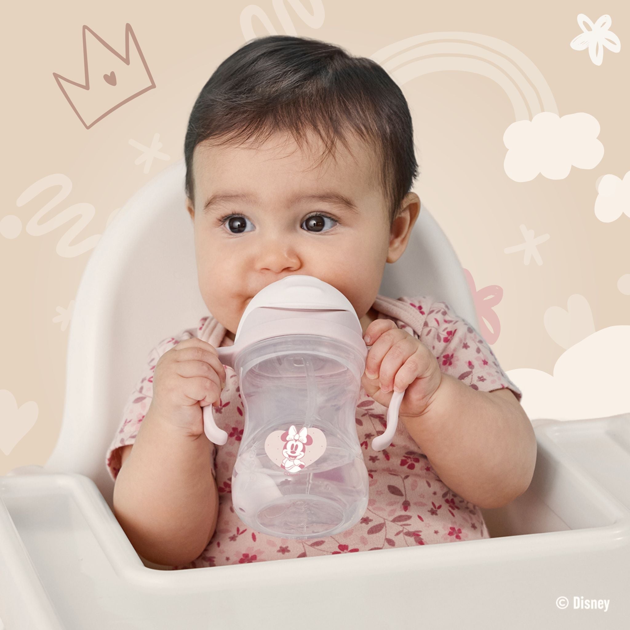 【発売開始前】ディズニーシッピーカップ（ストローマグ）/Disney Sippy cup - Minnie Soft