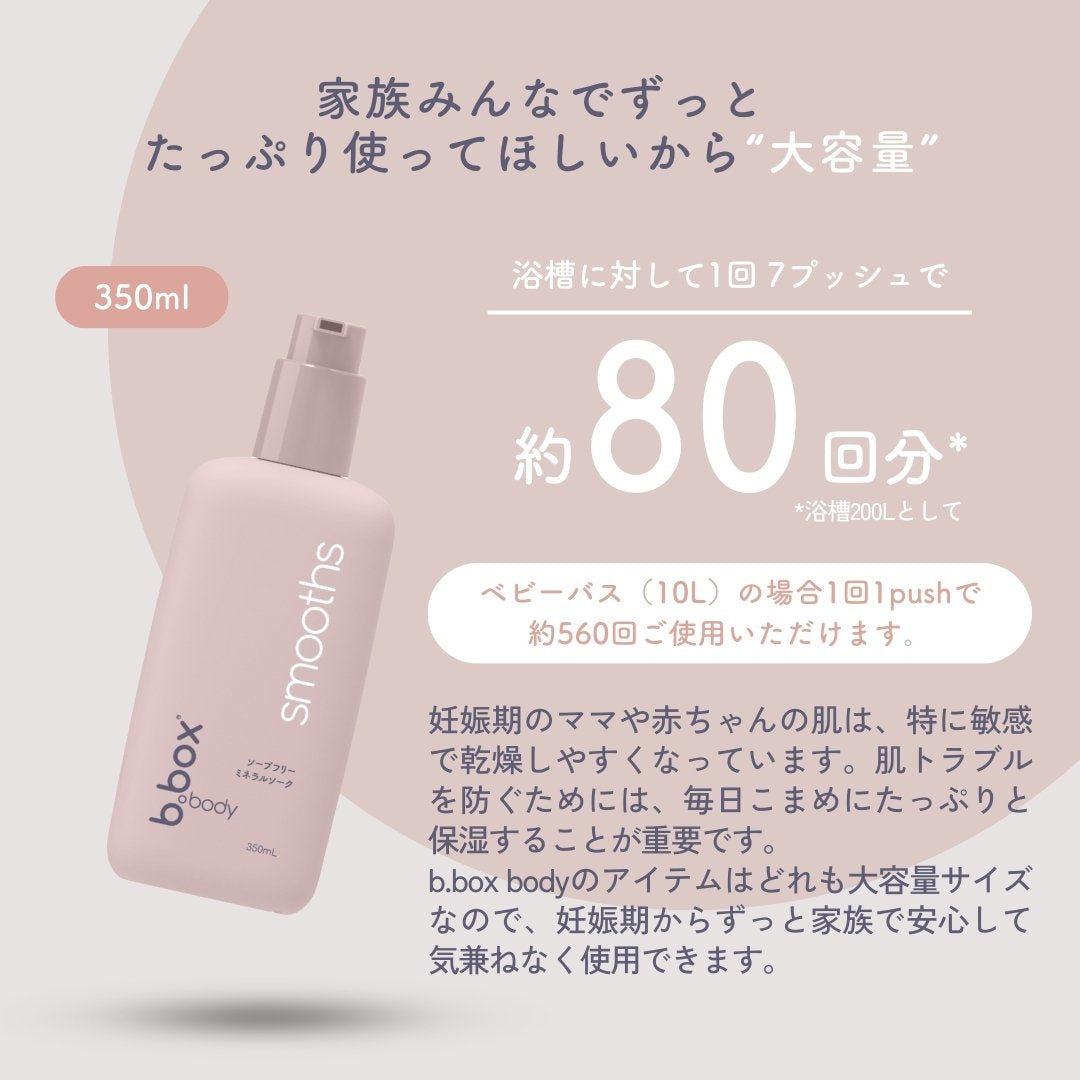 b.box body smoothsのボトル　使用回数