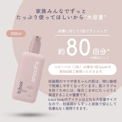 b.box body smoothsのボトル　使用回数
