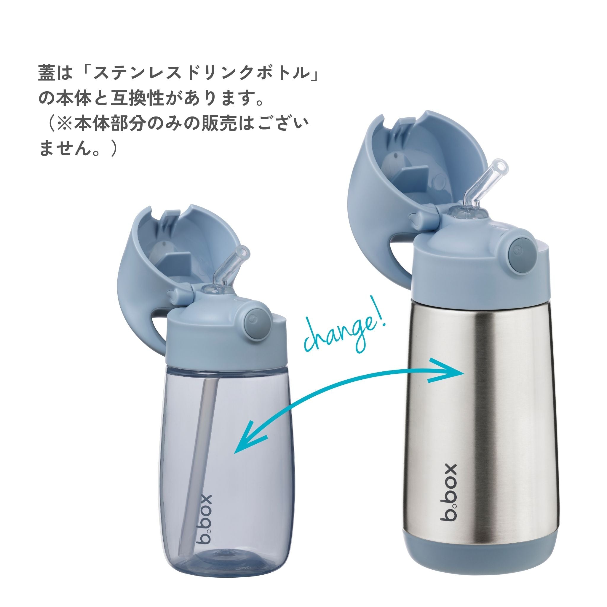 【New】ドリンクボトルジュニア 380ml（プラスチック製水筒）/Drink Bottle Jnr. 380ml - chill out