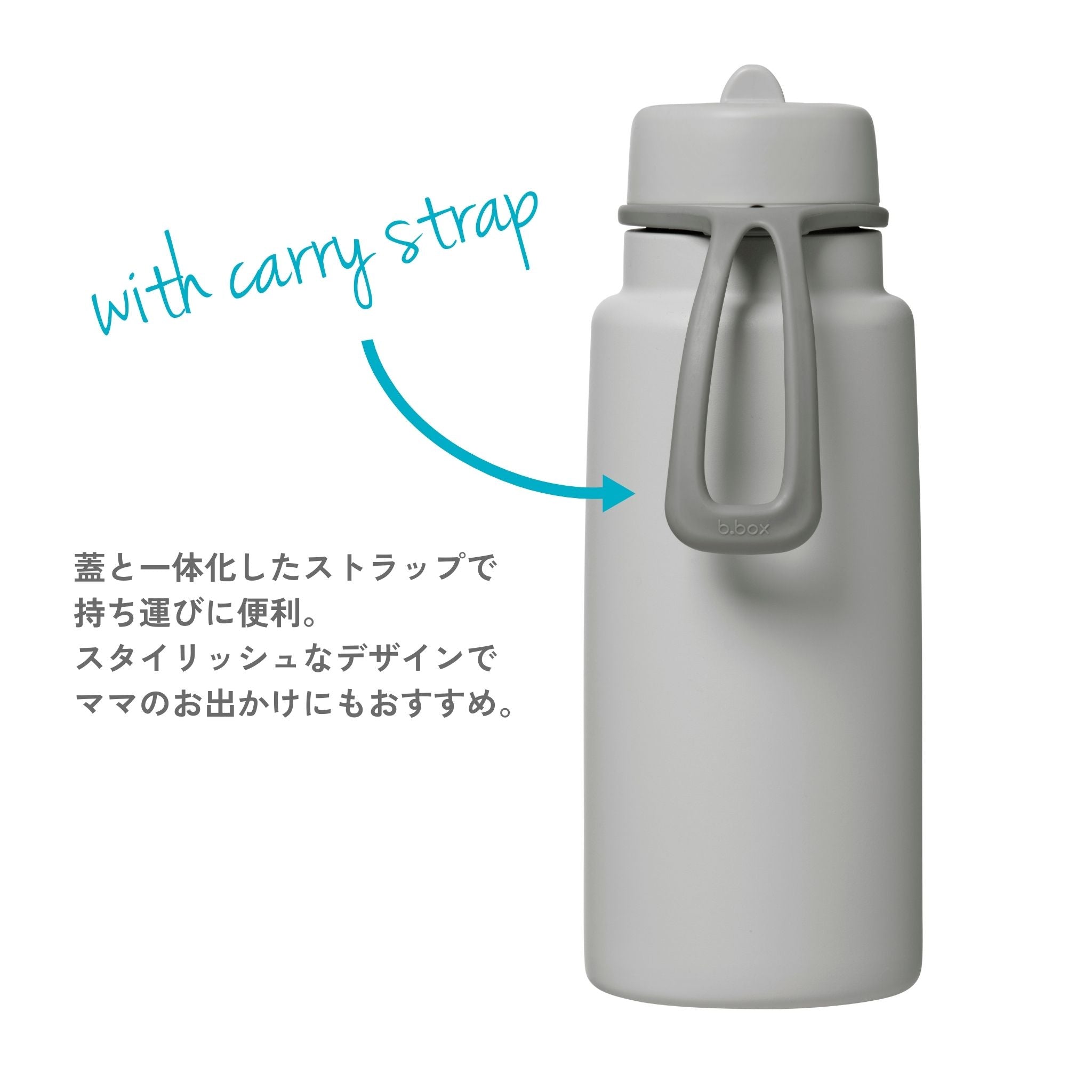 【New】フリップトップボトル 1L（ステンレス製水筒）/Insulated Flip Top Bottle 1L - shadow