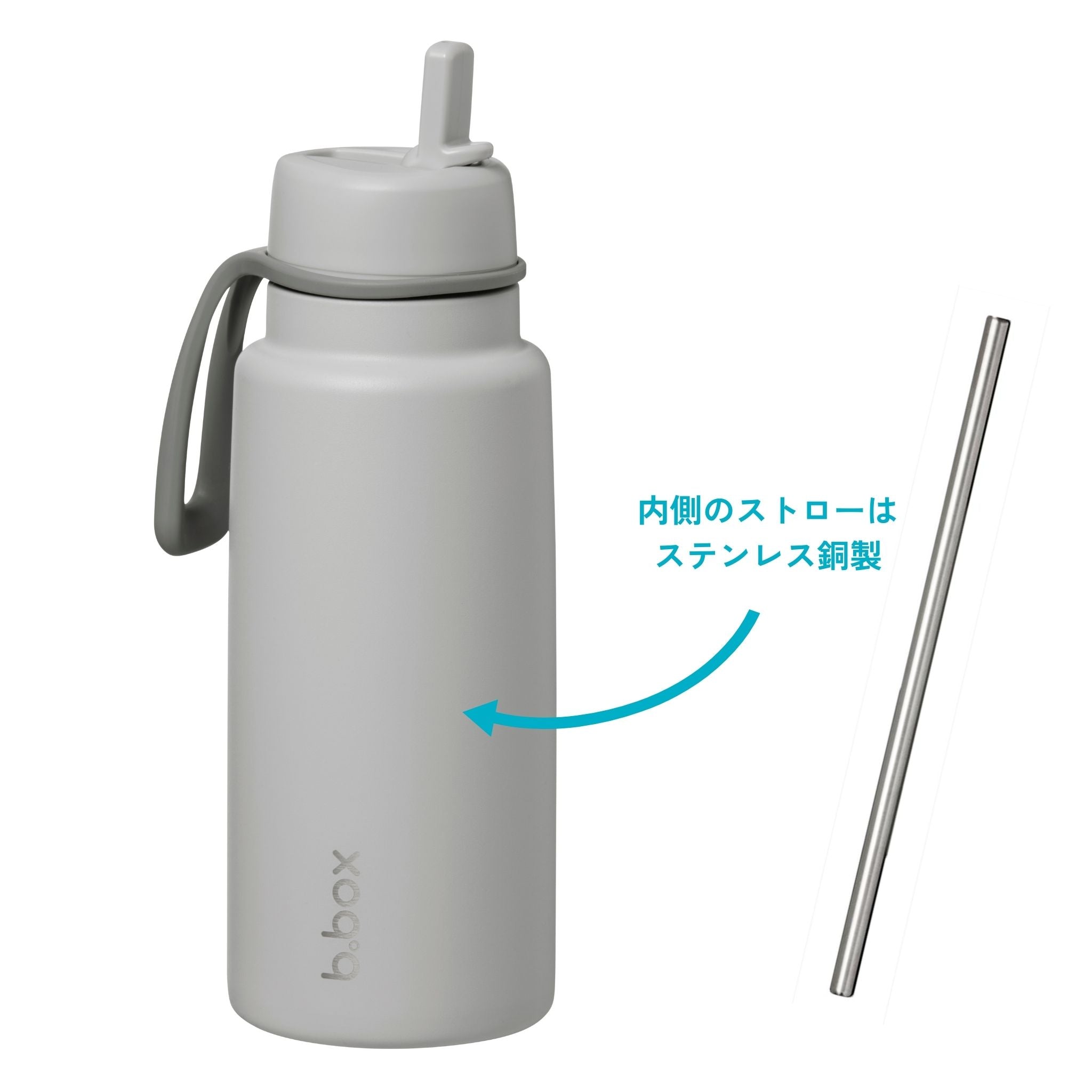 【New】フリップトップボトル 1L（ステンレス製水筒）/Insulated Flip Top Bottle 1L - shadow