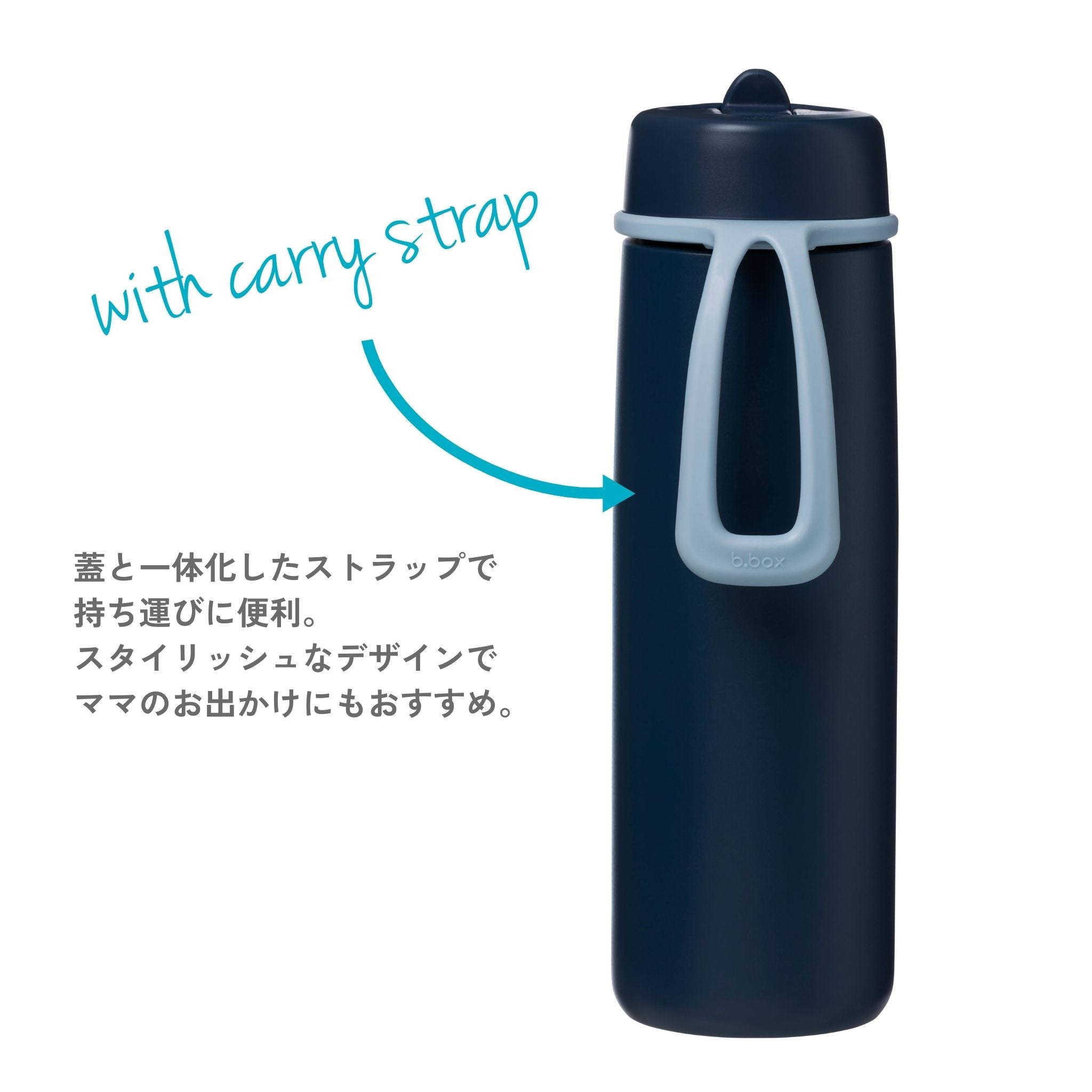 【New】フリップトップボトル690ml（ステンレス製水筒）/ Insulated Flip Top Bottle 690ml - midnight