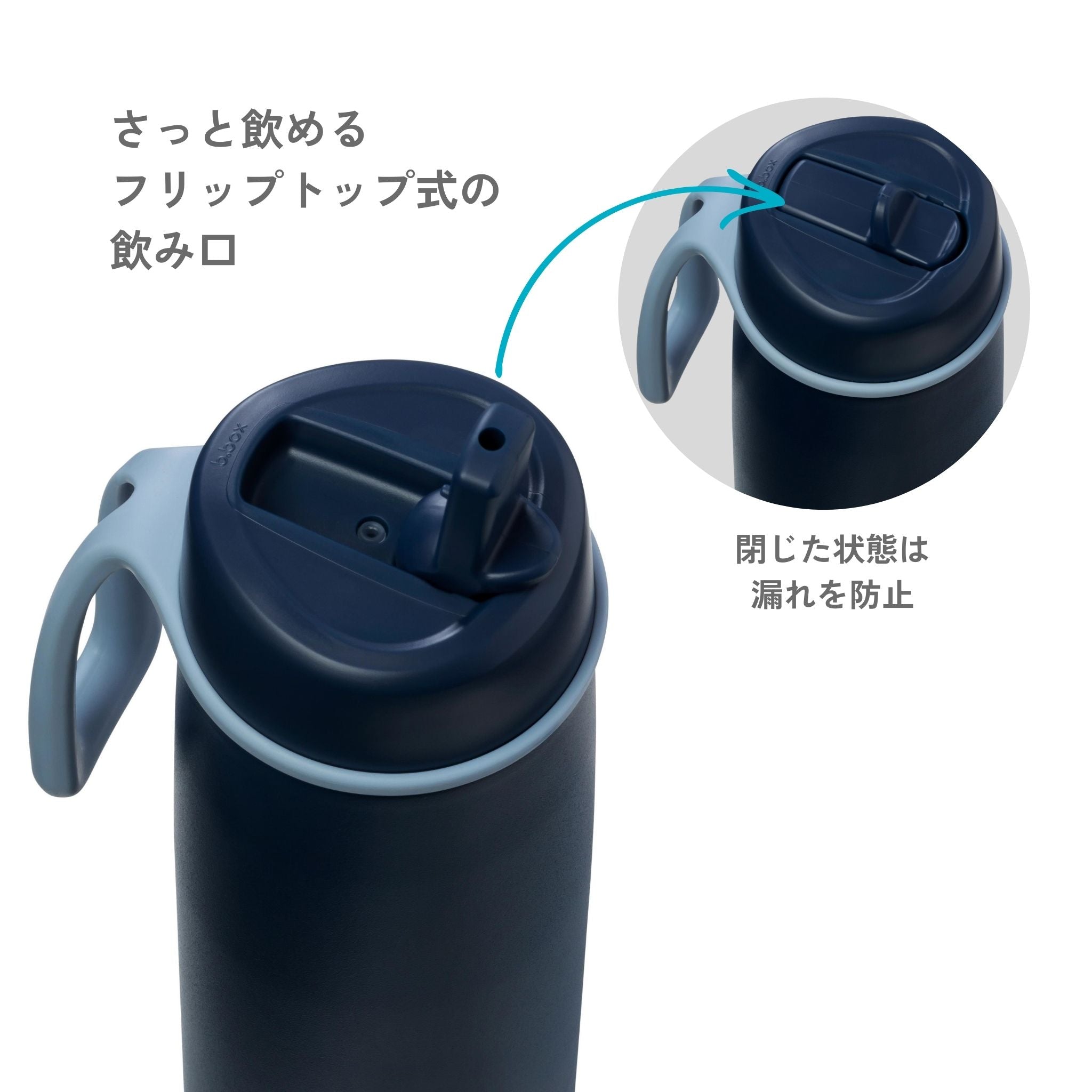 【New】フリップトップボトル690ml（ステンレス製水筒）/ Insulated Flip Top Bottle 690ml - midnight