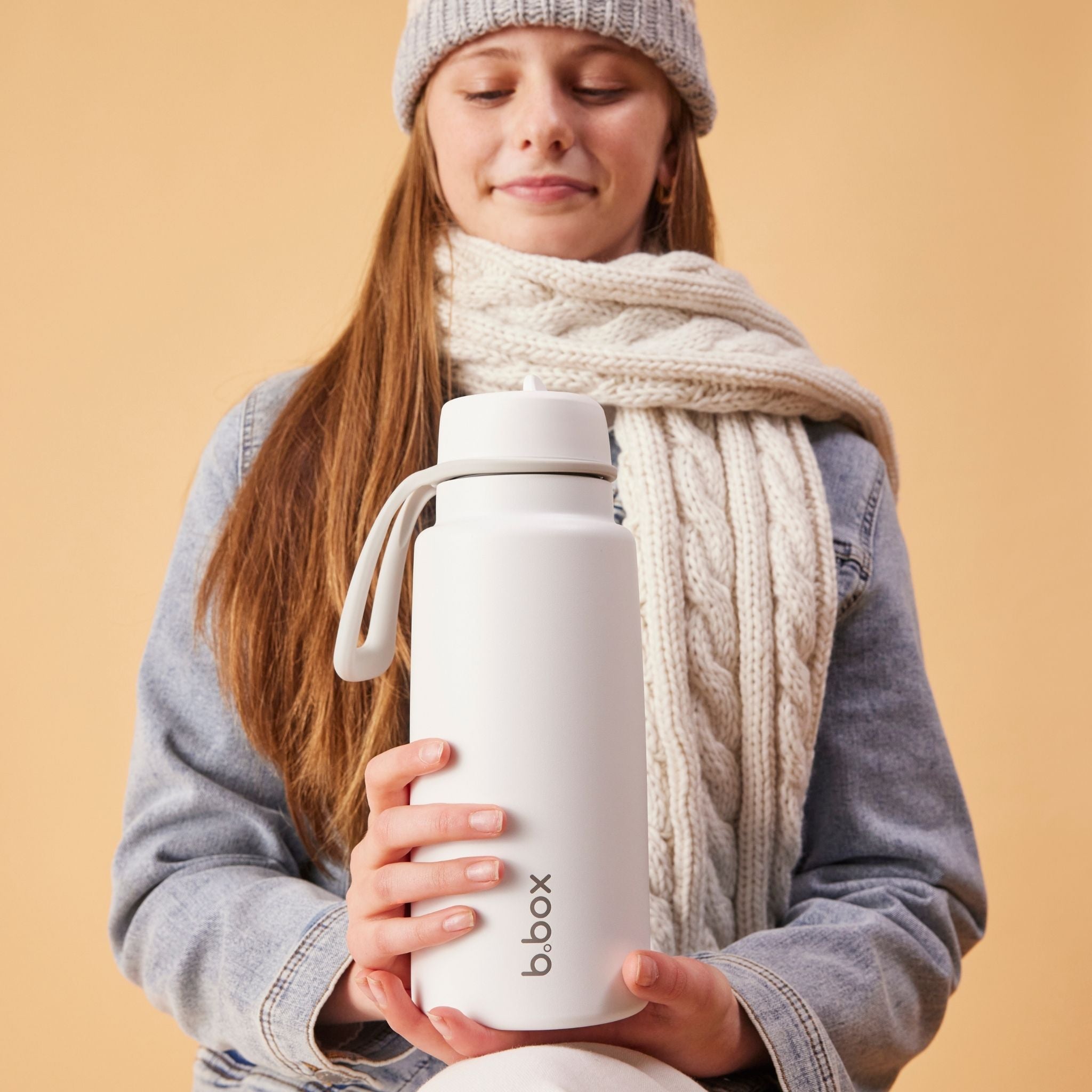 【New】フリップトップボトル 1L（ステンレス製水筒）/Insulated Flip Top Bottle 1L - white out