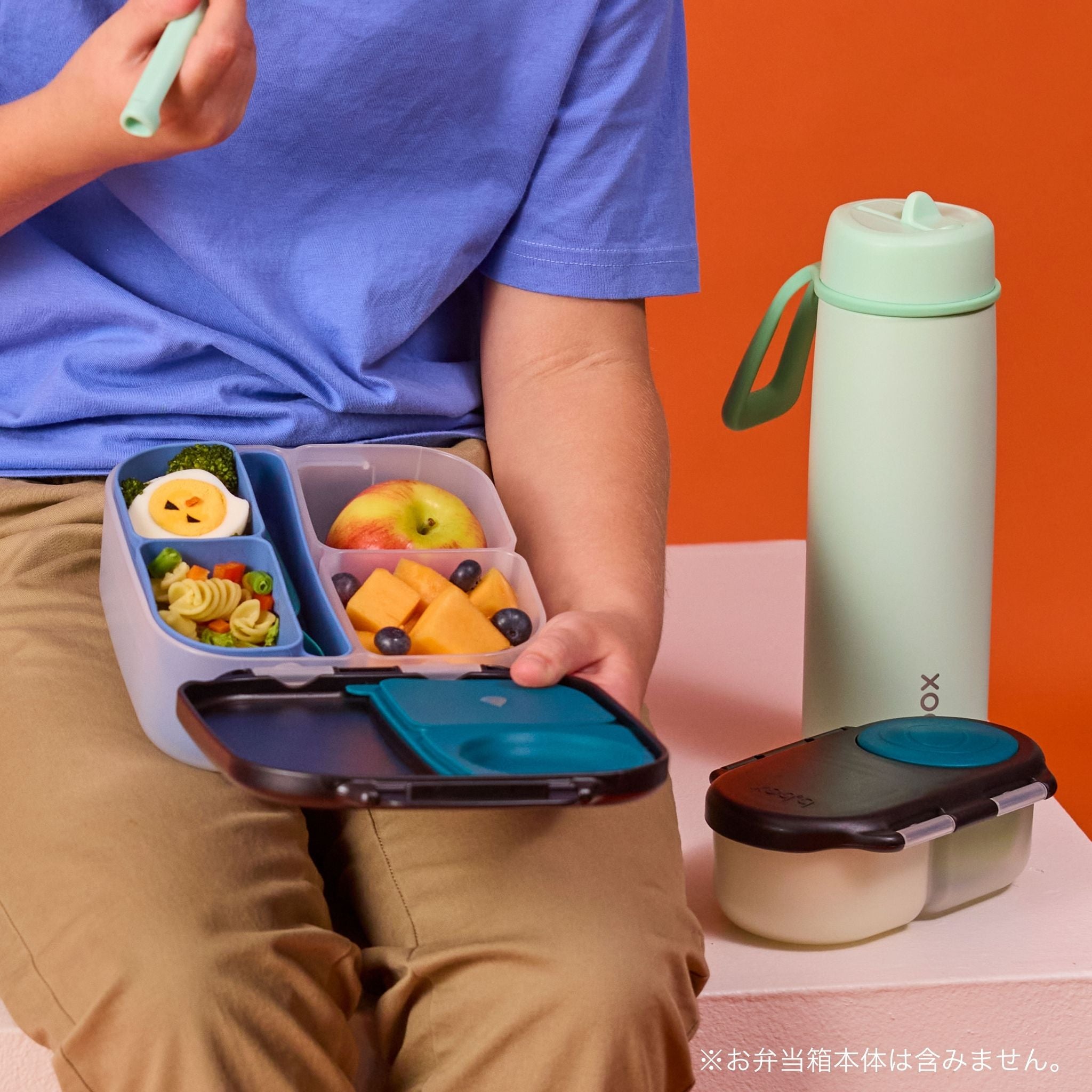 【New】ミニランチボックス用シリコントレー /silicone bento tray - mini - ocean