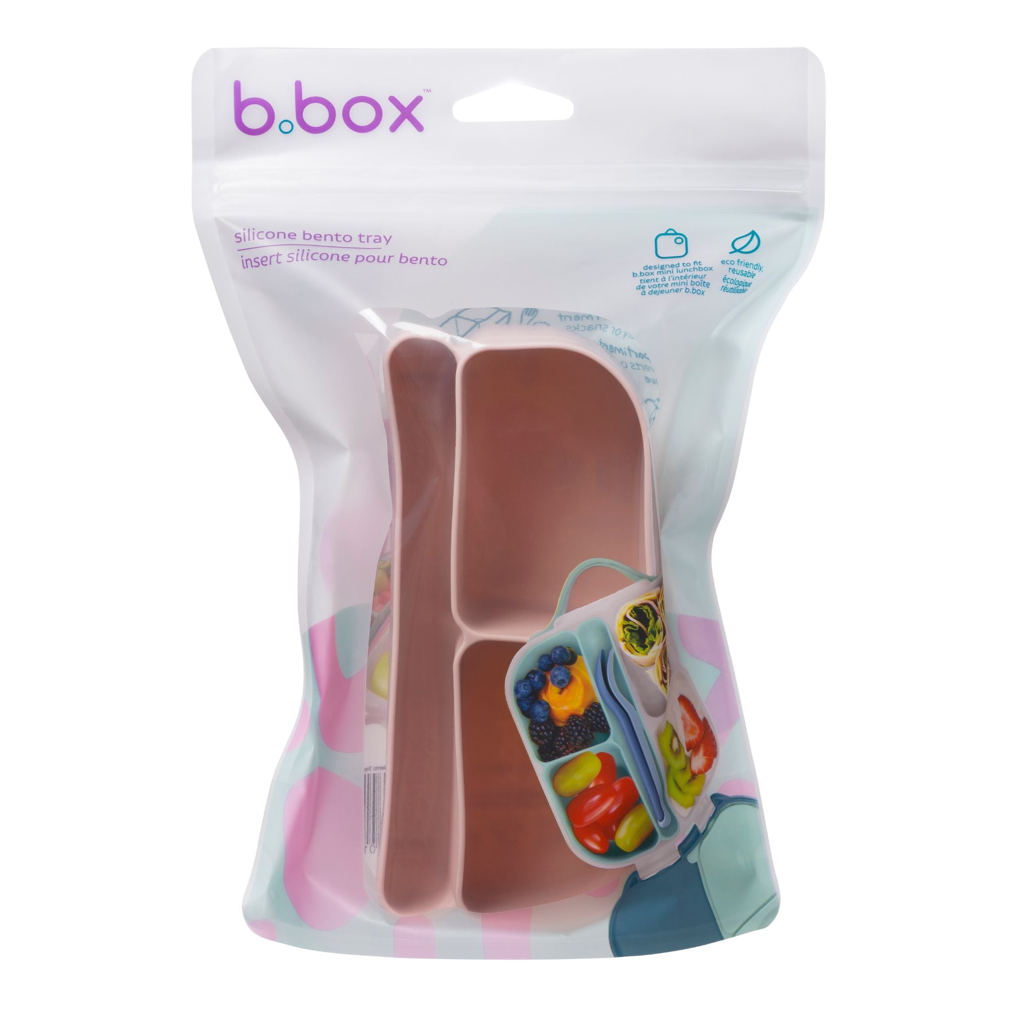 【New】ミニランチボックス用シリコントレー /silicone bento tray - mini - berry