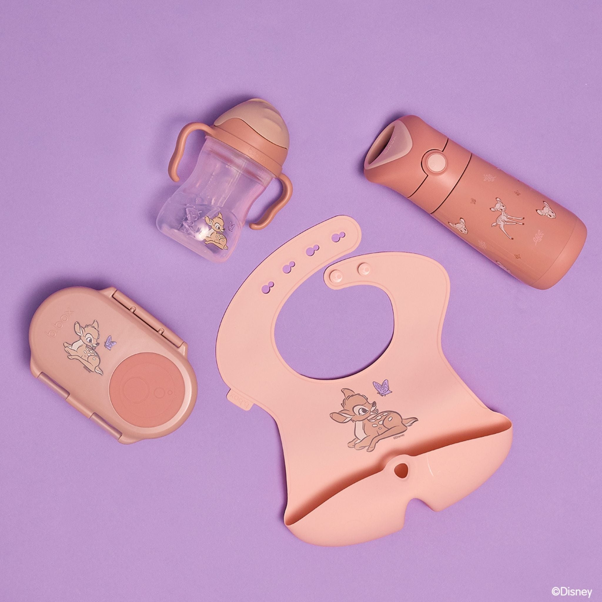 New】ディズニーシリコンビブ/Disney Silicone Bib - Bambi