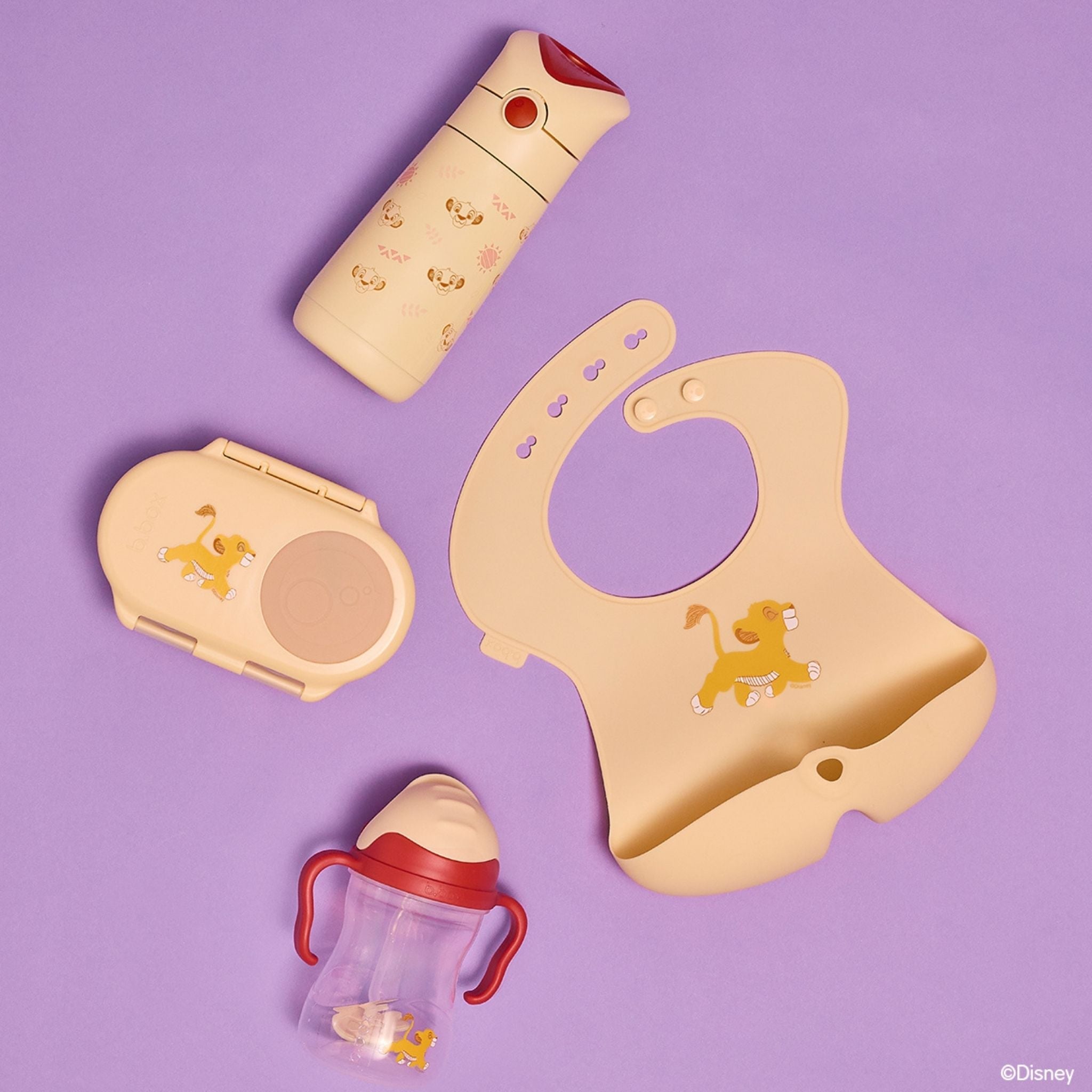 New】ディズニーシリコンビブ/Disney Silicone Bib - The Lion King