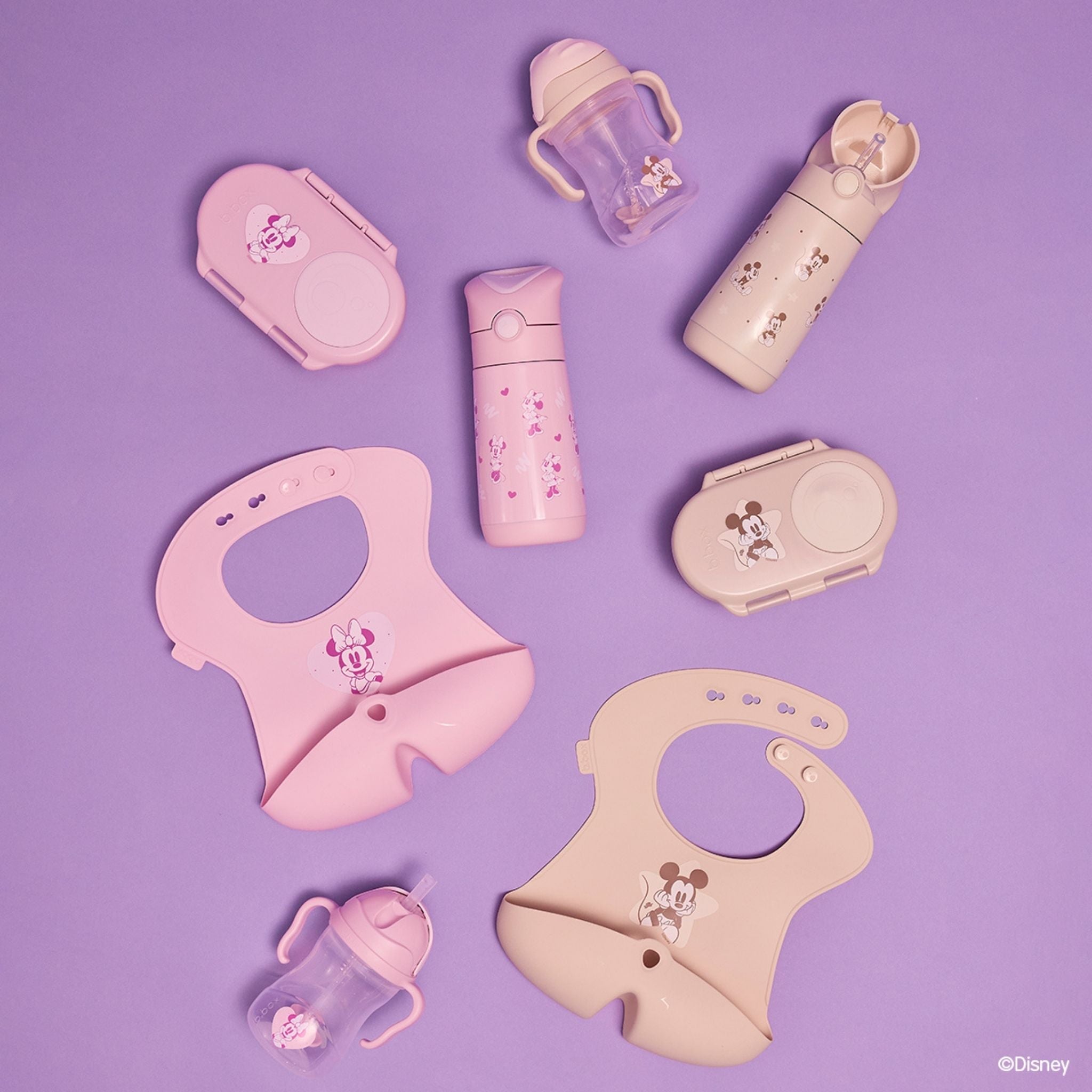 New】ディズニーシリコンビブ/Disney Silicone Bib - Mickey Soft