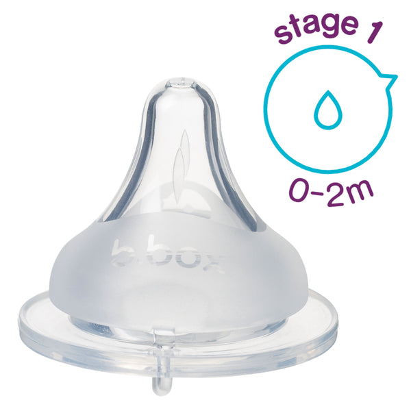 *b.box* 2 Pack Baby Bottle Anti-Colic Teat ベビーボトル(哺乳瓶)専用ティート - Stage 1