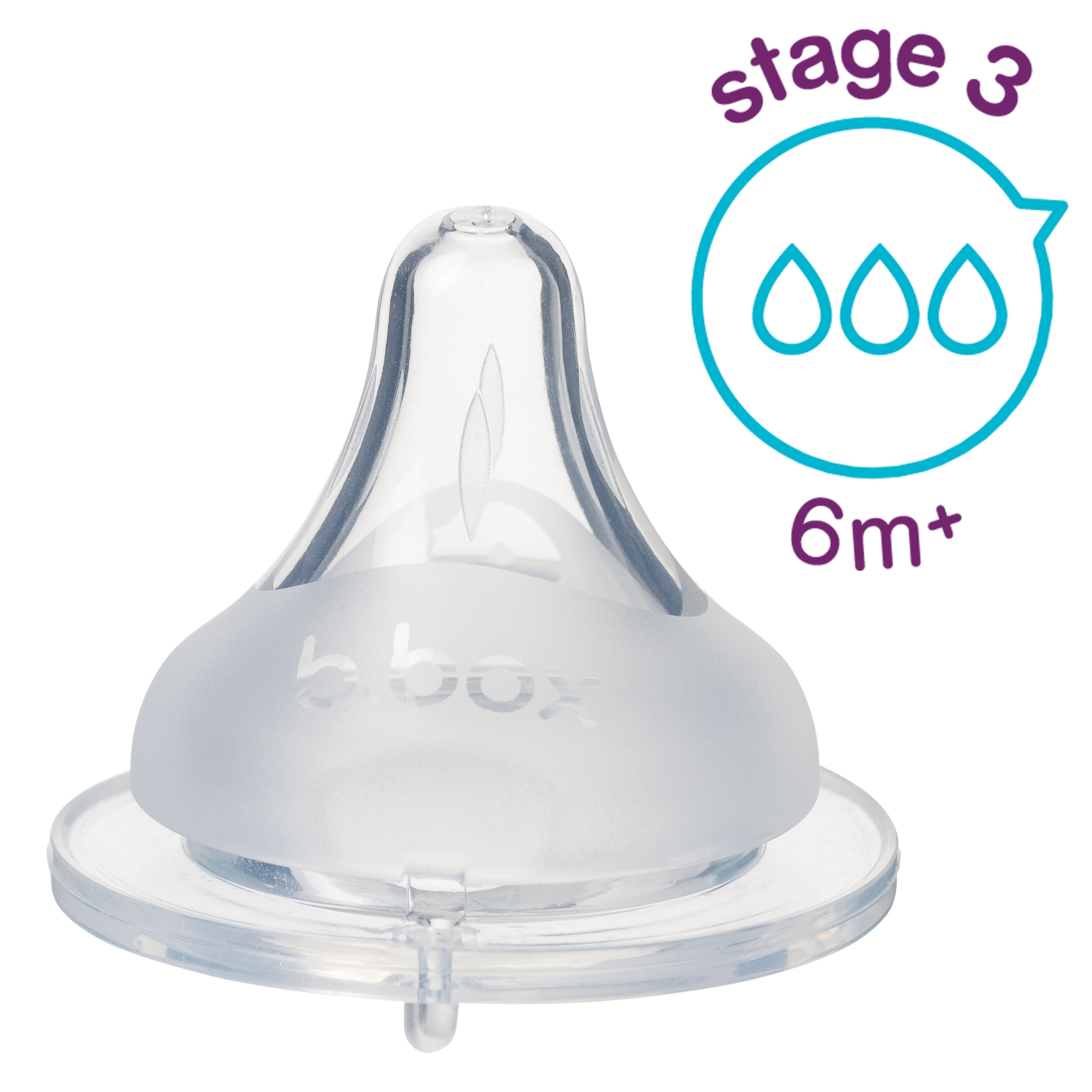 アンチコリックティート2個セット（交換用乳首）/2 Pack Baby Bottle Anti-Colic Teat - Stage 3